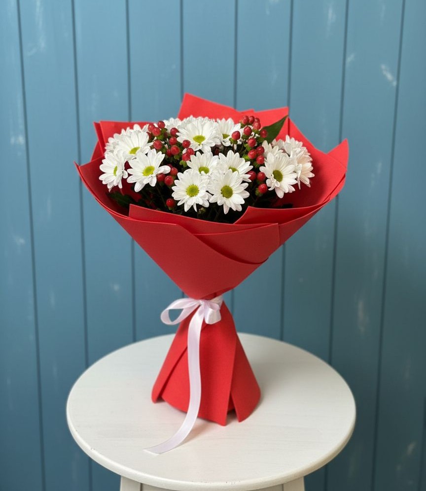 Букет цветов из: Хризантемы в Николаевске-на-Амуре