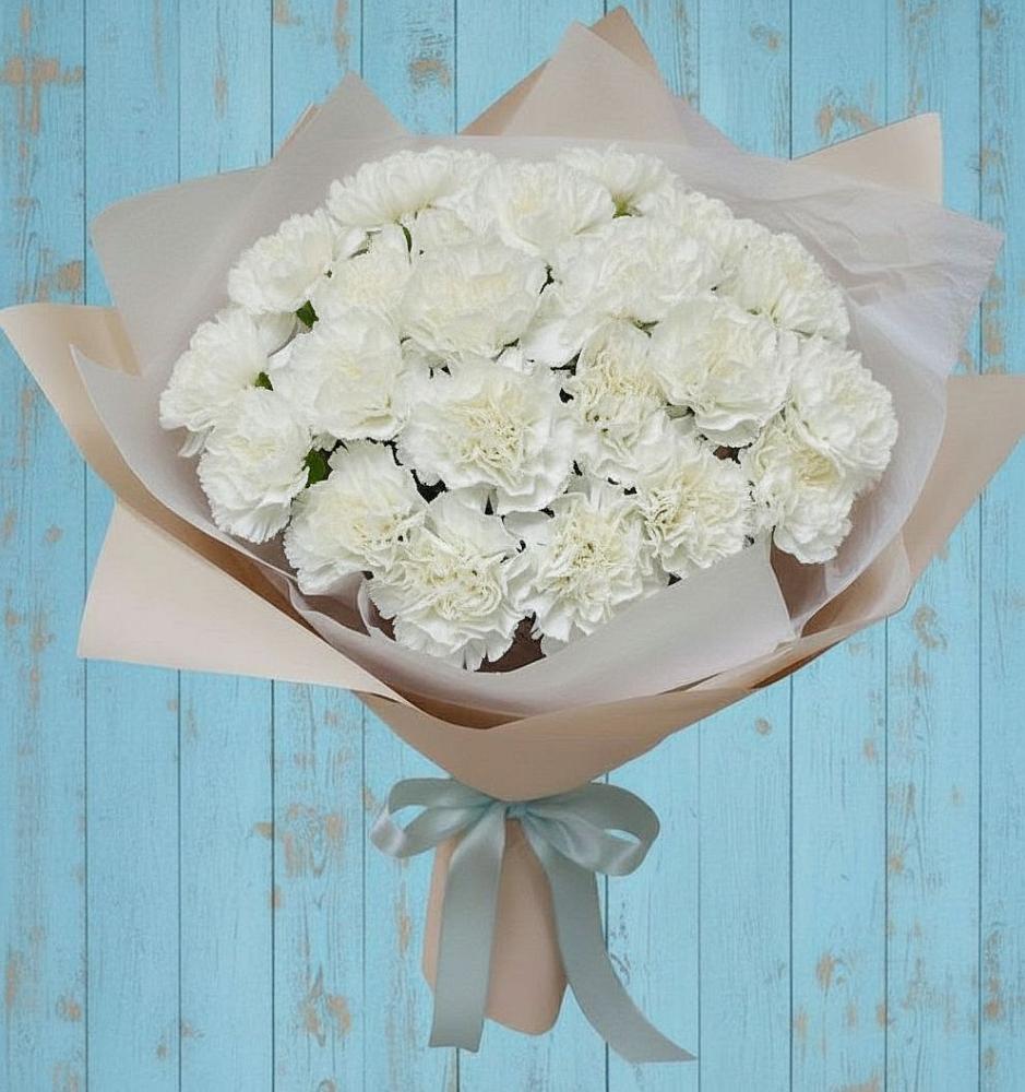 Букет цветов из: Гвоздики в Николаевске-на-Амуре