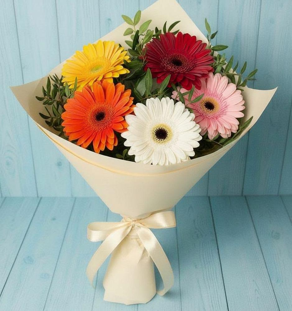 Букет цветов из: Герберы в Николаевске-на-Амуре