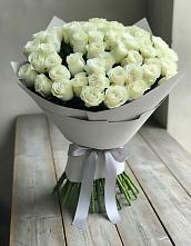 Букет 35 Белых роз в Николаевске-на-Амуре