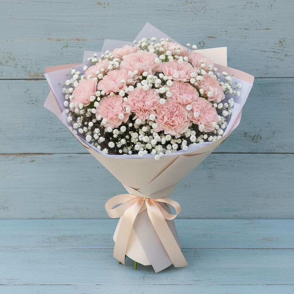 Букет цветов из: Гвоздики в Николаевске-на-Амуре