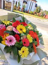 Букет цветов из:  Герберы #REPLACE_PRED# Николаевске-на-Амуре