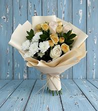 Букет цветов из:  Розы и Хризантемы #REPLACE_PRED# Николаевске-на-Амуре