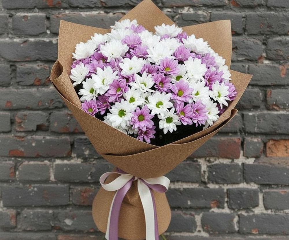 Букет цветов из: Хризантемы в Николаевске-на-Амуре