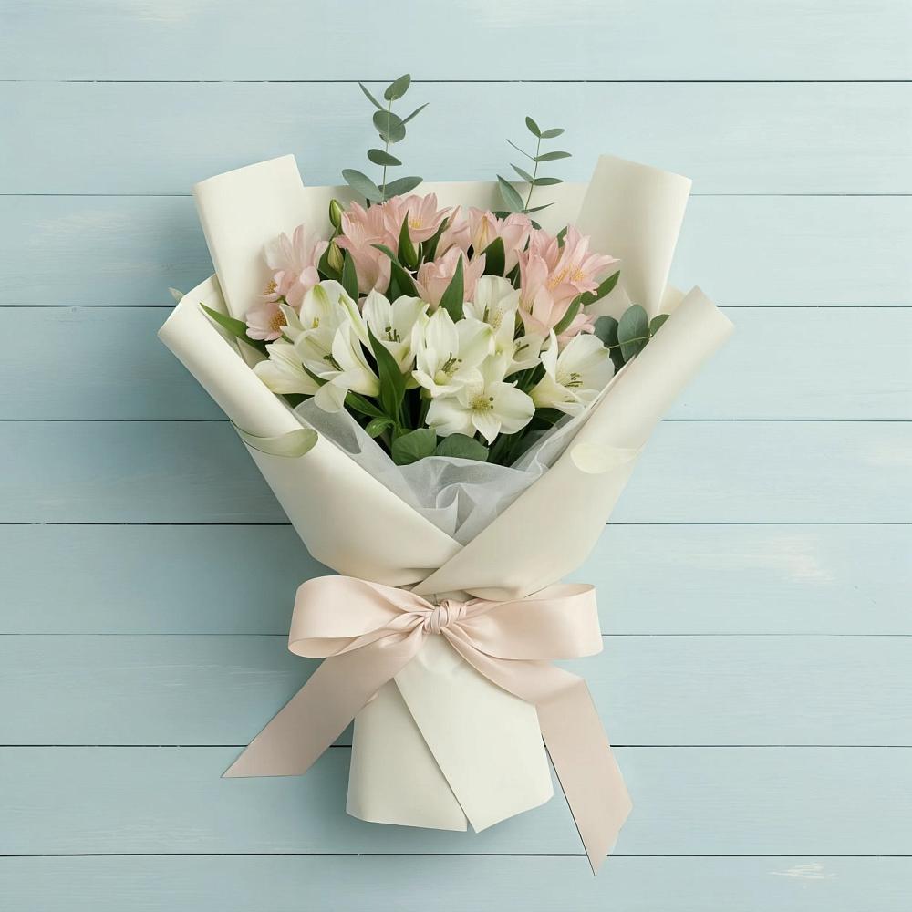 Букет цветов из: Альстромерии в Николаевске-на-Амуре